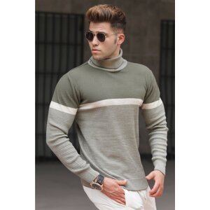 Madmext Khaki Turtleneck Sweater 5149