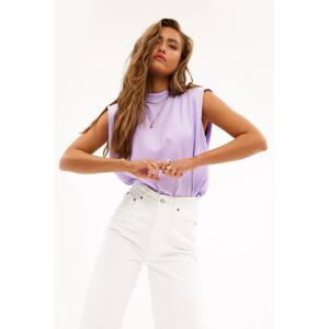 Madmext Mad Girls Lilac Padded T-Shirt Mg900