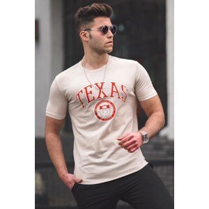 Madmext Men's Beige T-Shirt 4997