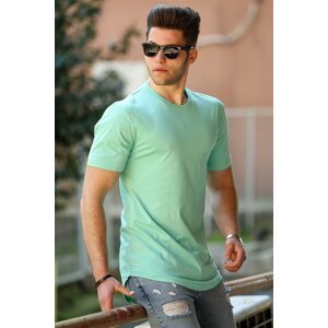Madmext Basic Green Men's T-Shirt 4500