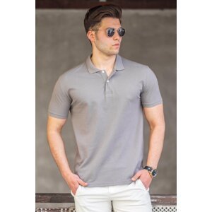 Madmext Smoky Basic Polo Neck Men's T-Shirt 5101
