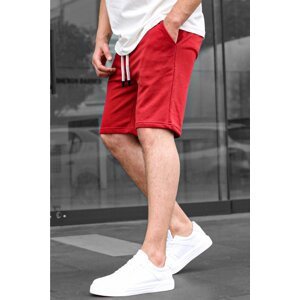 Madmext Claret Red Basic Men's Shorts 6505