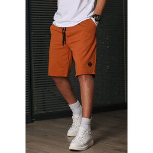 Madmext Men's Brown Basic Shorts 5446