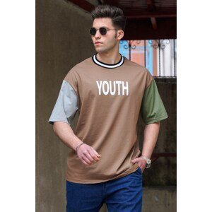 Madmext Men's Brown T-Shirt 5214