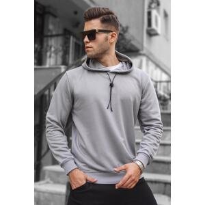 Madmext Gray Dyed Men's Sweatshirt 5334