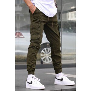 Madmext Green Slim Fit Jogger Trousers 5740
