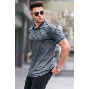 Madmext Smoky Buttoned Polo Men's T-Shirt 5867