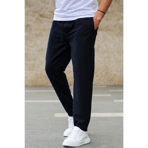 Madmext Navy Blue Jogger Trousers 4242