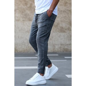 Madmext Plaid Anthracite Jogger