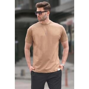 Madmext Men's Cappuccino Regular Fit Basic T-Shirt 6131