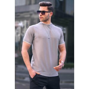 Madmext Men's Dyed Gray T-Shirt 5815