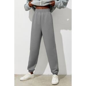 Madmext Women's Dyed Gray Comfort Fit Sweatpants
