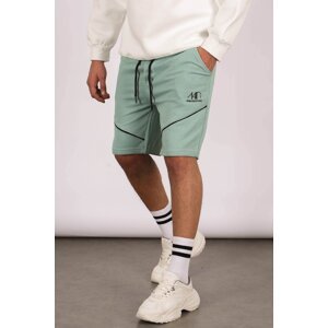 Madmext Green Men's Regular Fit Shorts 5401