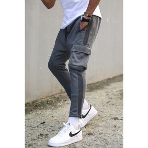 Madmext Anthracite Basic Sweatpants with Side Pockets 4801