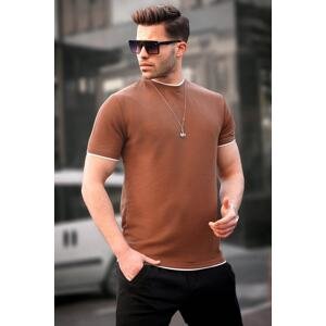 Madmext Men's Brown T-Shirt 5815