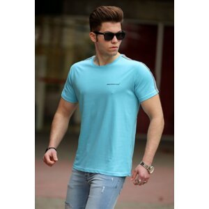 Madmext Basic Turquoise Men's T-Shirt 4513