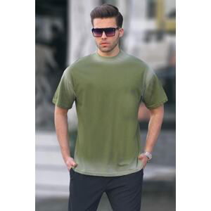 Madmext Khaki Oversize Basic T-Shirt 6123