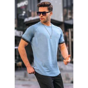 Madmext Men's Blue Basic T-Shirt