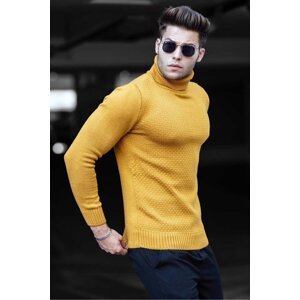 Madmext Mustard Turtleneck Sweater 4659