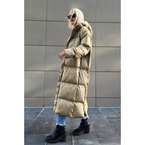 Madmext Mad Girls Khaki Long Down Jacket