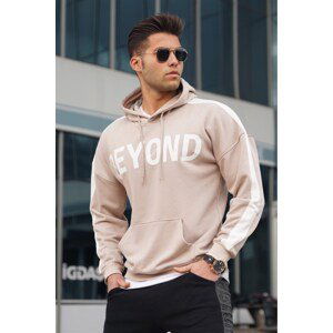 Madmext Beige Hoodie Sweatshirt 5327