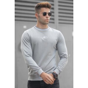 Madmext Men's Dyed Gray Knitwear Sweater 5288