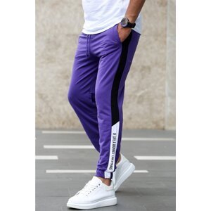 Madmext Purple Tracksuit with Side Stripes 2928