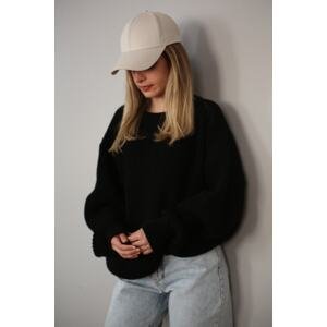 Madmext Black Basic Knitwear Sweater