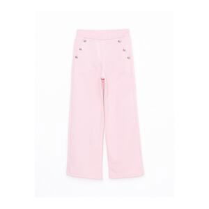 LC Waikiki Basic Wide Leg Girls' Trousers with Elastic Waist