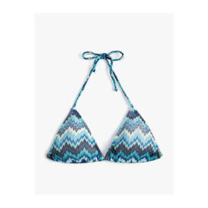 Koton Triangle Bikini Top Covered Halter Neck