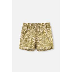 Dagi Green Zebra Patterned Shorts