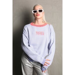 Madmext Lilac Oversize Women's Sweater