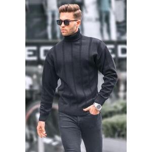 Madmext Men's Black Turtleneck Regular Fit Sweater 6834