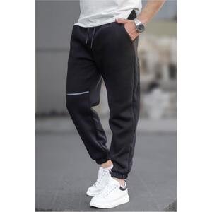 Madmext Black Pocket Detailed Men's Basic Sweatpants 6523