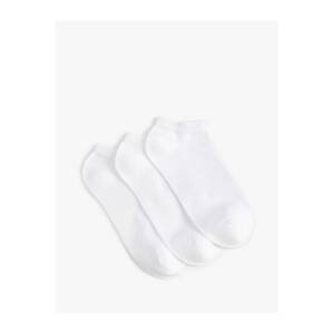 Koton 4Wak80411Aa Women's Cotton Socks, WHITE