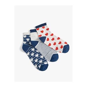 Koton 3-Piece Heart-shaped Socks Set