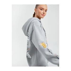 Koton Tom and Jerry Hooded Sweatshirt Printed Licensed