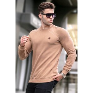 Madmext Biscuit Basic Crew Neck Knitwear Sweater 5965