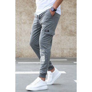 Madmext Anthracite Printed Tracksuit 4079