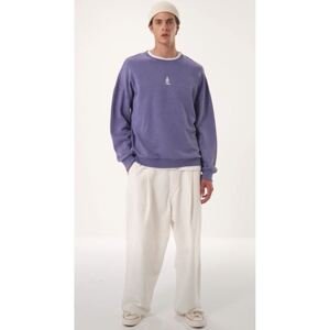 Trendyol Lilac Unisex Oversize/Wide Cut 100% Cotton Antique/Faded Effect Mystical Themed Sweatshirt