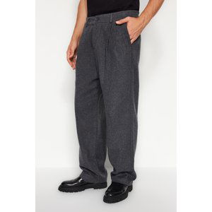 Trendyol Gray Men's Wide Leg Cachet Trousers