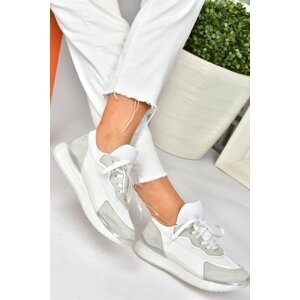 Fox Shoes White/grey Suede Casual Sports Shoes Sneakers
