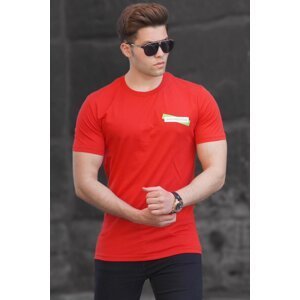 Madmext Men's Red Printed T-Shirt 5270