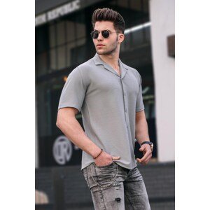 Madmext Dyed Gray Men's Shirt 5500