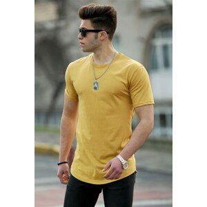 Madmext Men's Basic Yellow T-Shirt 4500