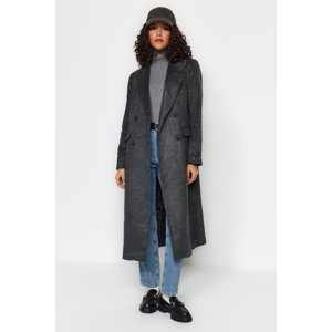 Trendyol Limited Edition Anthracite Buttoned Cashmere Coat