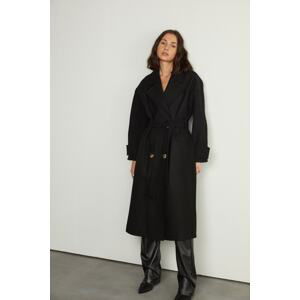 VATKALI Lapel Wool Coat Black