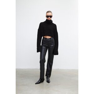 VATKALI Black leather trousers - Premium edition