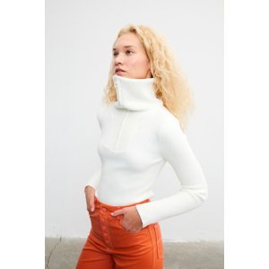 VATKALI Cropped sweater with zippered collar - Limited edition