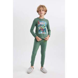 DEFACTO 2 piece Regular Fit Licensed by Marvel Knitted Pyjamas